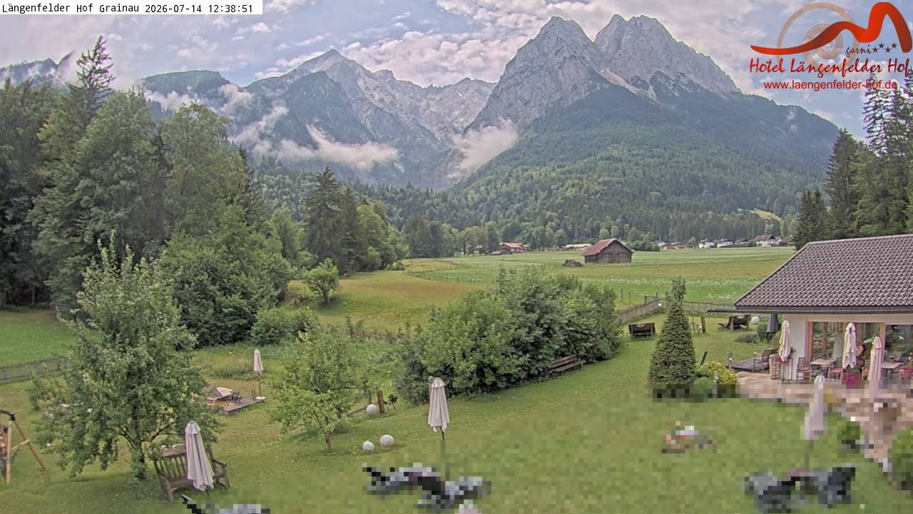 Archiv Foto Webcam Zugspitzdorf Grainau: Längenfelder Hof