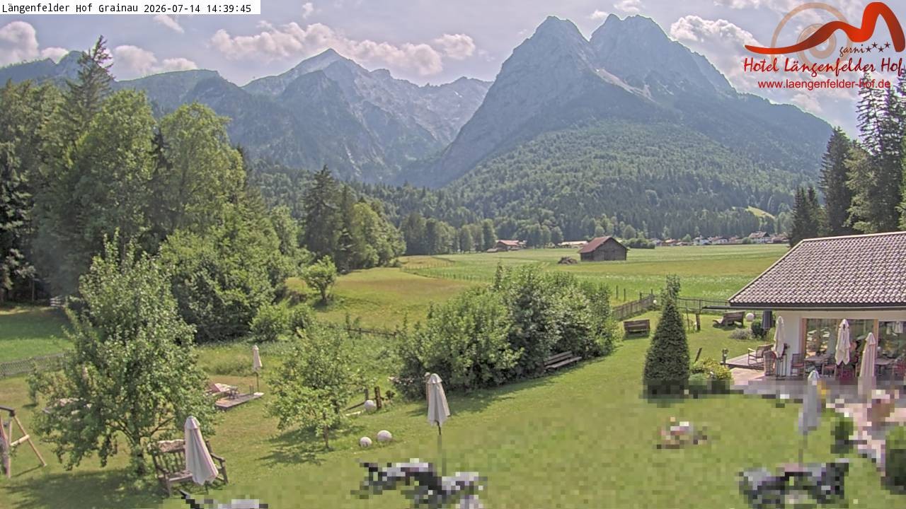 Archiv Foto Webcam Zugspitzdorf Grainau: Längenfelder Hof