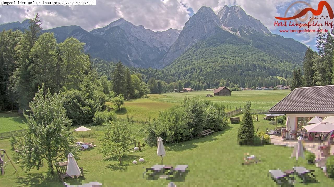 Archiv Foto Webcam Zugspitzdorf Grainau: Längenfelder Hof
