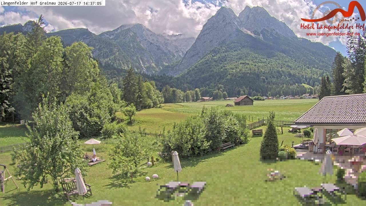 Archiv Foto Webcam Zugspitzdorf Grainau: Längenfelder Hof