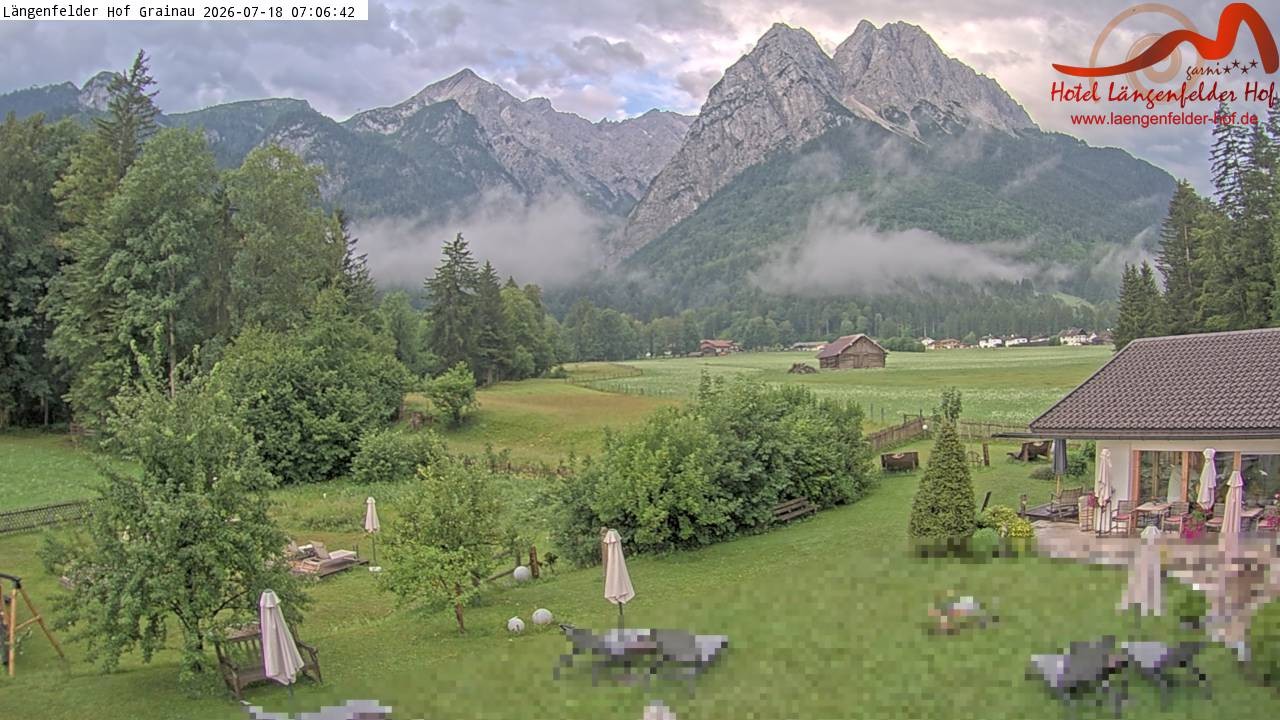 Archiv Foto Webcam Zugspitzdorf Grainau: Längenfelder Hof