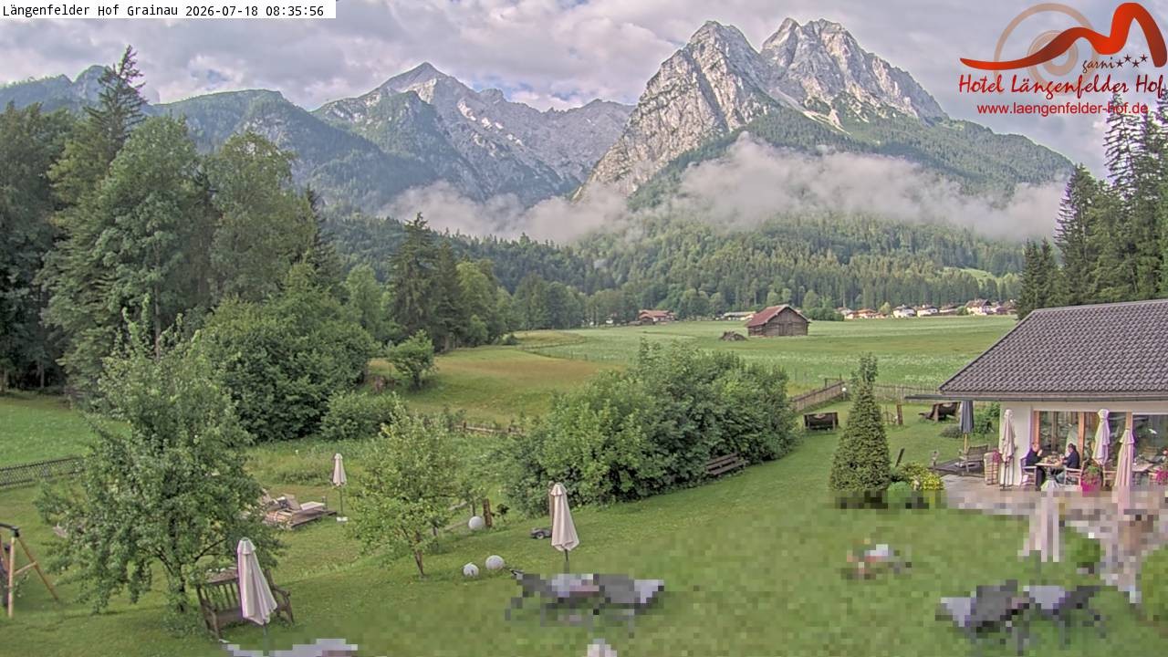 Archiv Foto Webcam Zugspitzdorf Grainau: Längenfelder Hof