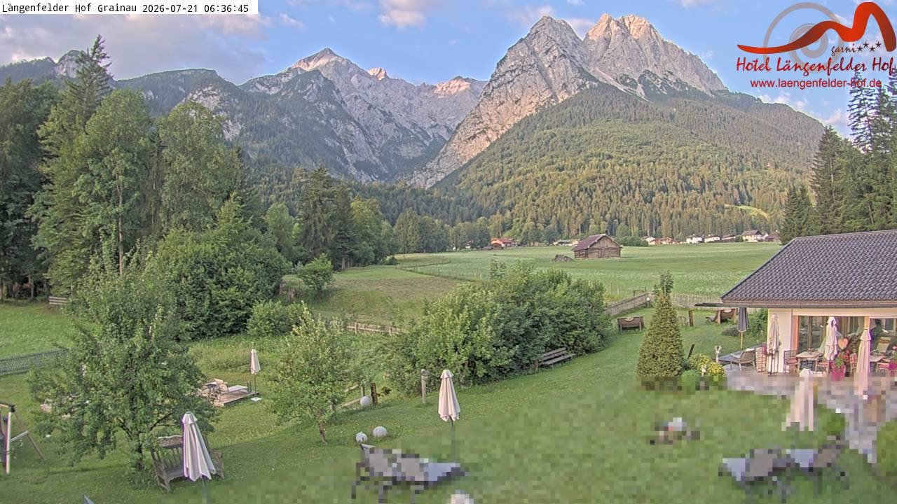 Archiv Foto Webcam Zugspitzdorf Grainau: Längenfelder Hof