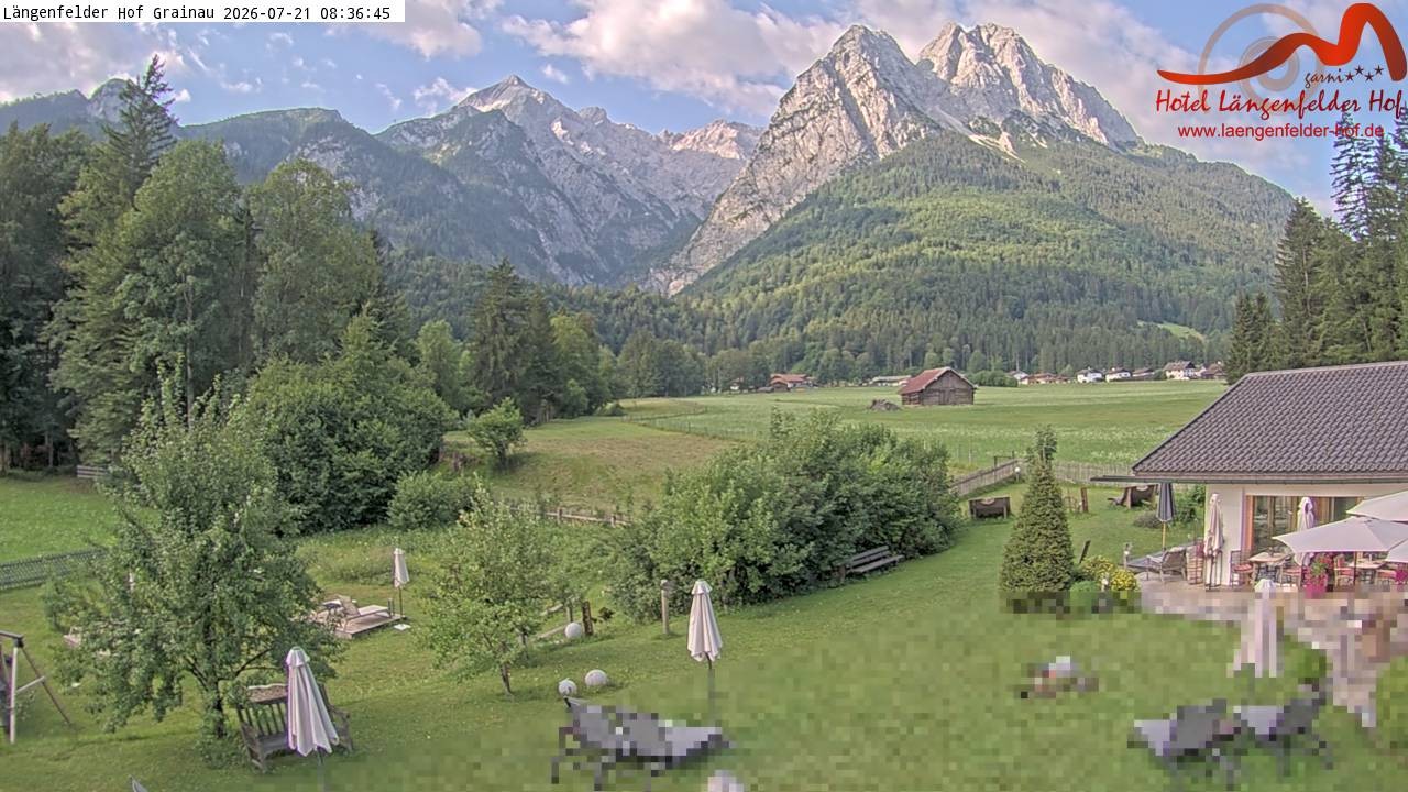 Archiv Foto Webcam Zugspitzdorf Grainau: Längenfelder Hof