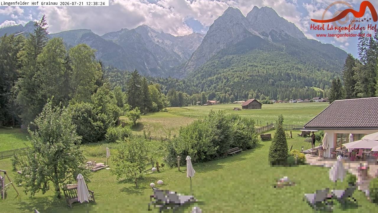 Archiv Foto Webcam Zugspitzdorf Grainau: Längenfelder Hof