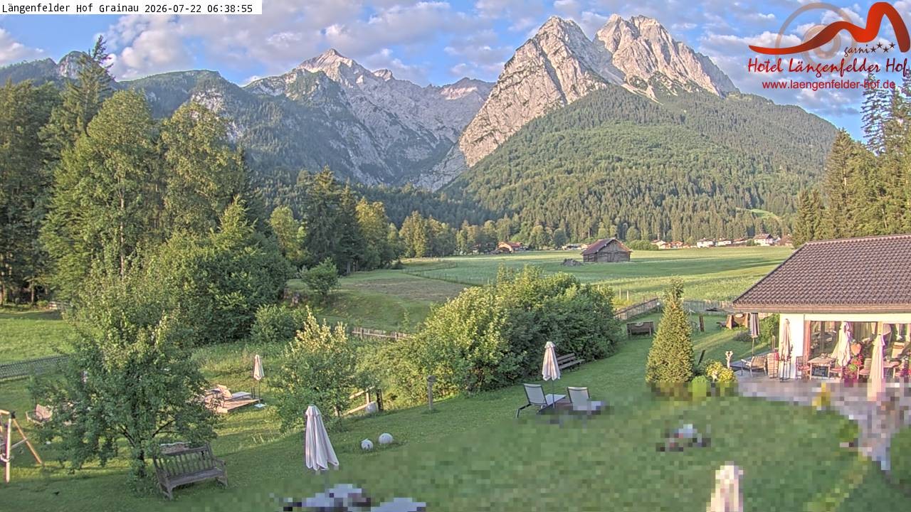 Archiv Foto Webcam Zugspitzdorf Grainau: Längenfelder Hof