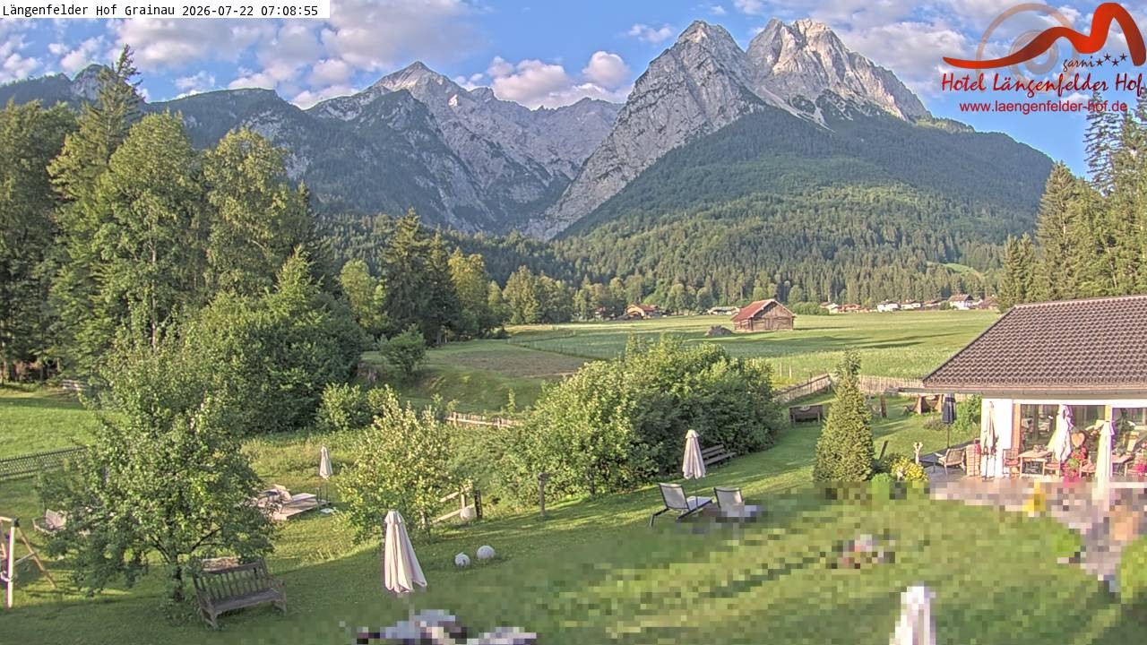 Archiv Foto Webcam Zugspitzdorf Grainau: Längenfelder Hof
