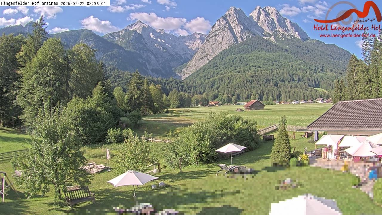 Archiv Foto Webcam Zugspitzdorf Grainau: Längenfelder Hof