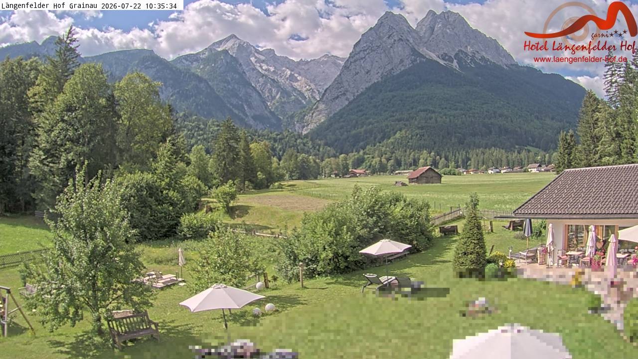 Archiv Foto Webcam Zugspitzdorf Grainau: Längenfelder Hof