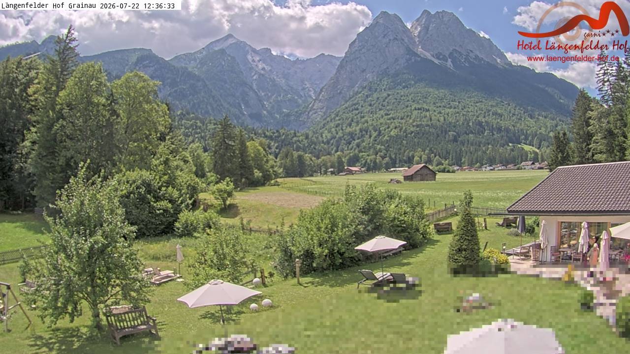 Archiv Foto Webcam Zugspitzdorf Grainau: Längenfelder Hof