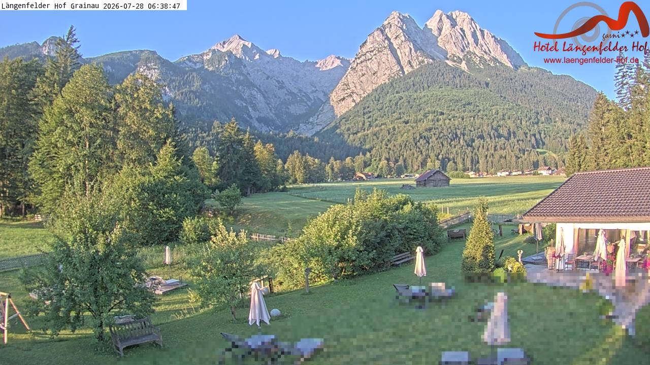 Archiv Foto Webcam Zugspitzdorf Grainau: Längenfelder Hof