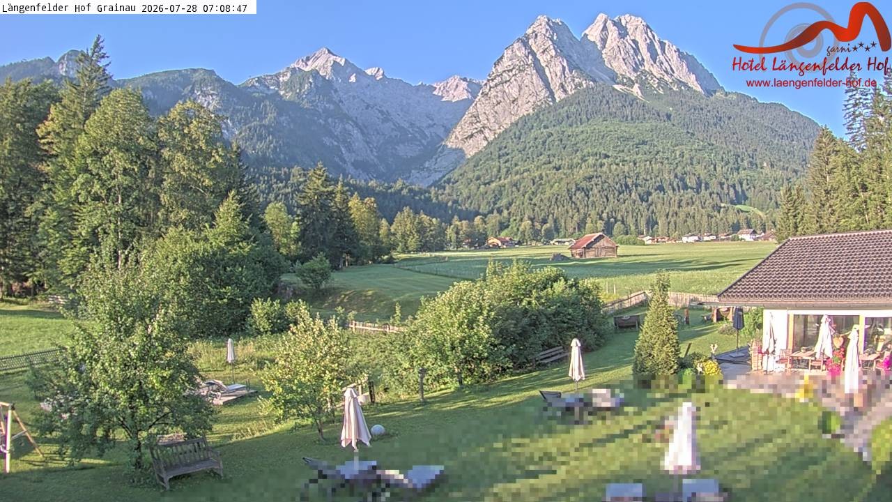 Archiv Foto Webcam Zugspitzdorf Grainau: Längenfelder Hof