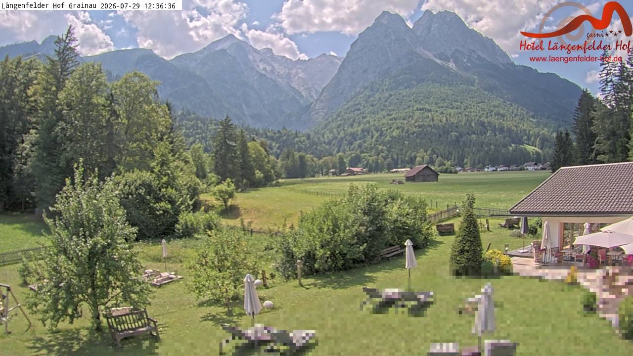 Archiv Foto Webcam Zugspitzdorf Grainau: Längenfelder Hof