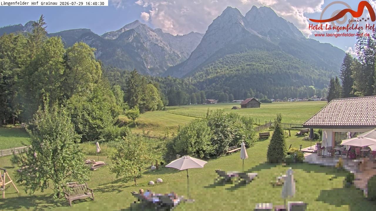 Archiv Foto Webcam Zugspitzdorf Grainau: Längenfelder Hof