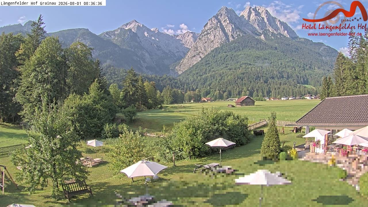 Archiv Foto Webcam Zugspitzdorf Grainau: Längenfelder Hof