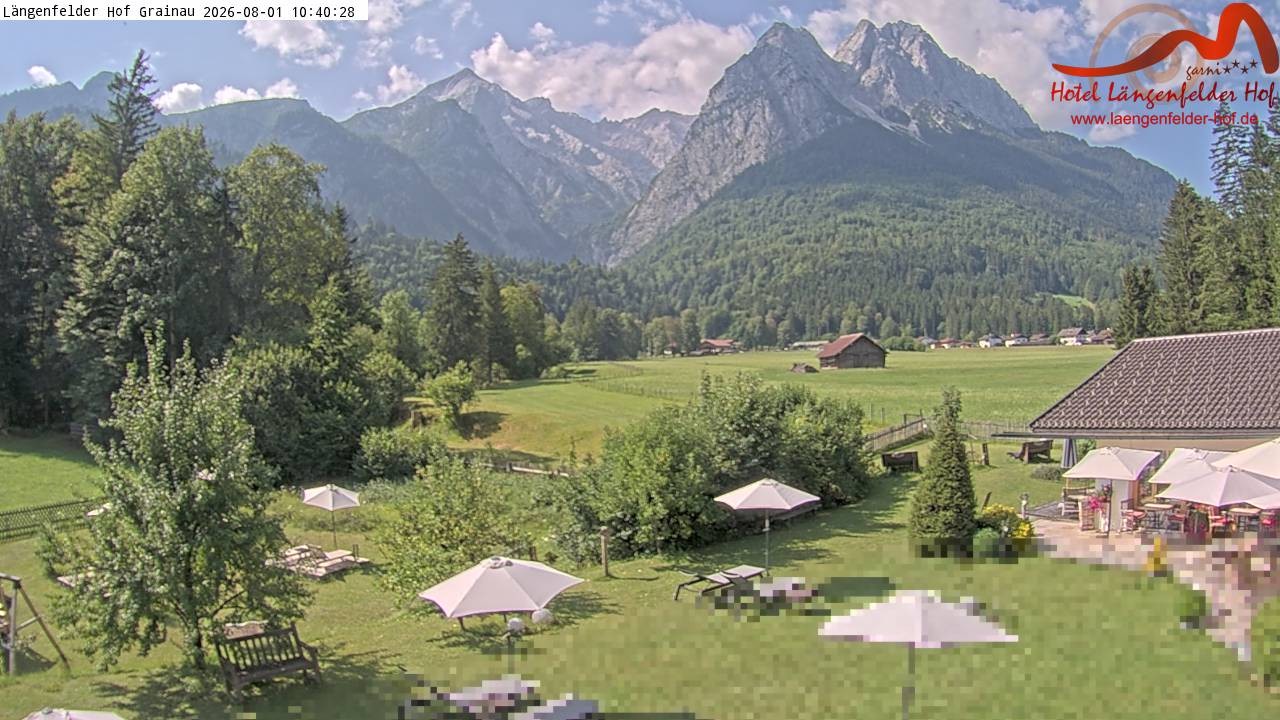 Archiv Foto Webcam Zugspitzdorf Grainau: Längenfelder Hof