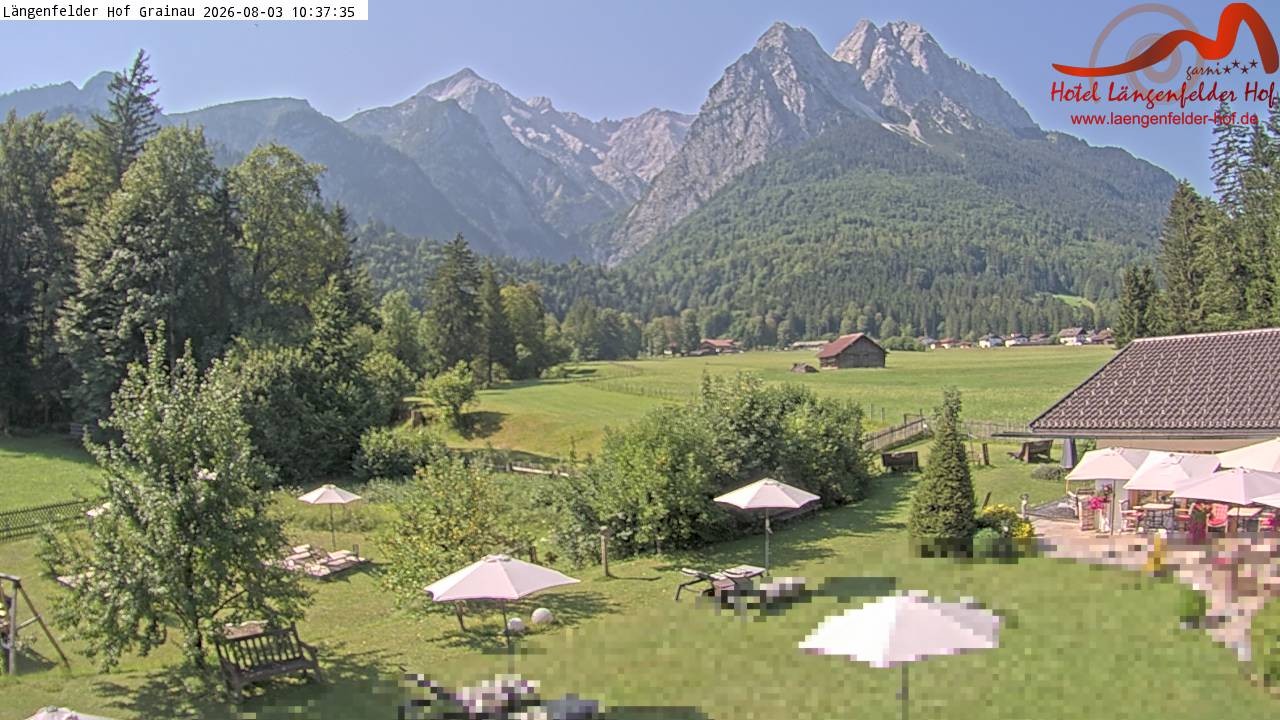 Archiv Foto Webcam Zugspitzdorf Grainau: Längenfelder Hof