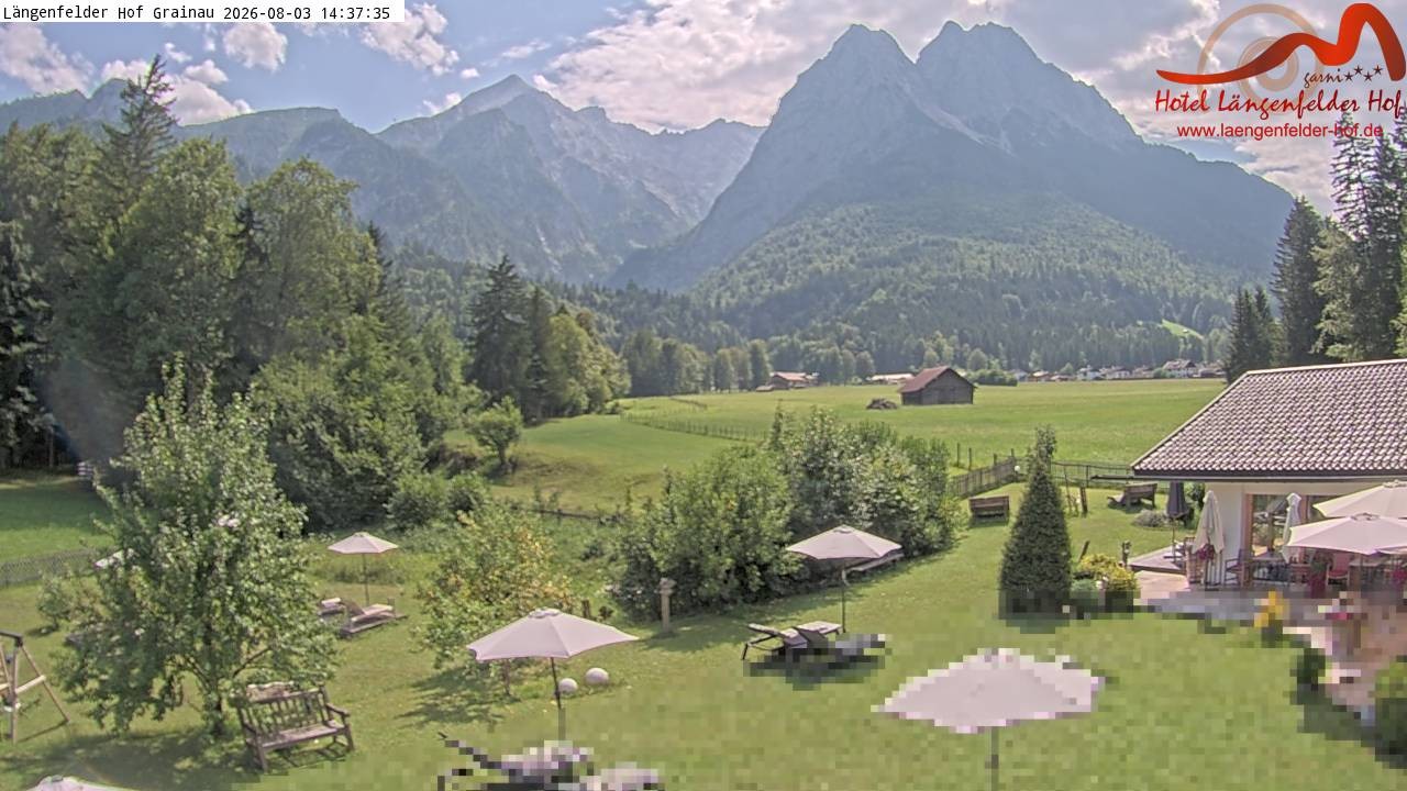Archiv Foto Webcam Zugspitzdorf Grainau: Längenfelder Hof