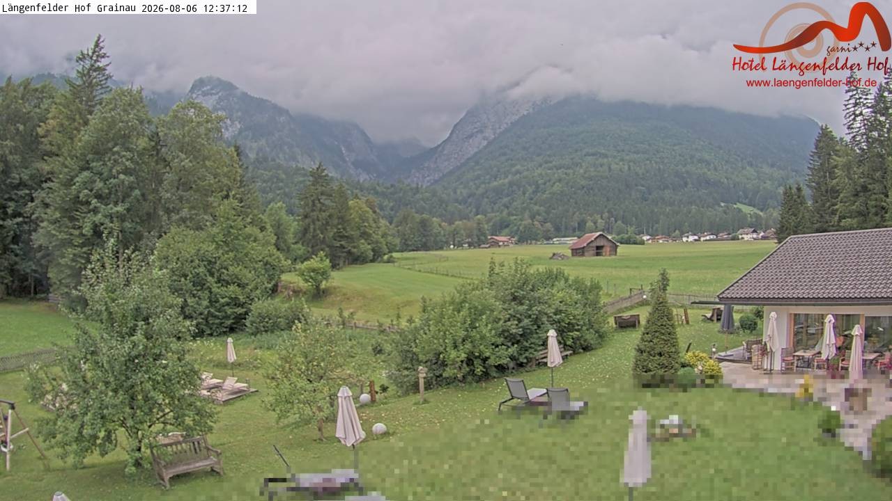 Archived image Grainau - Webcam Hotel Längenfelder Hof