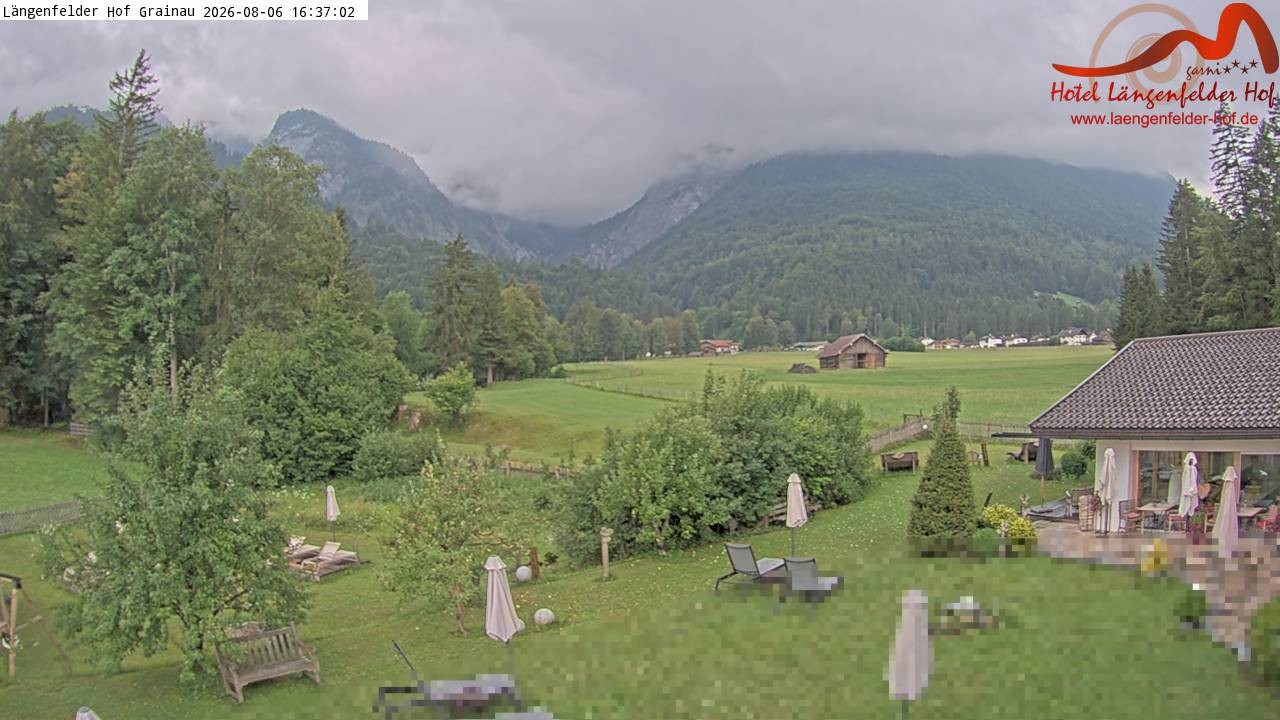 Archived image Grainau - Webcam Hotel Längenfelder Hof