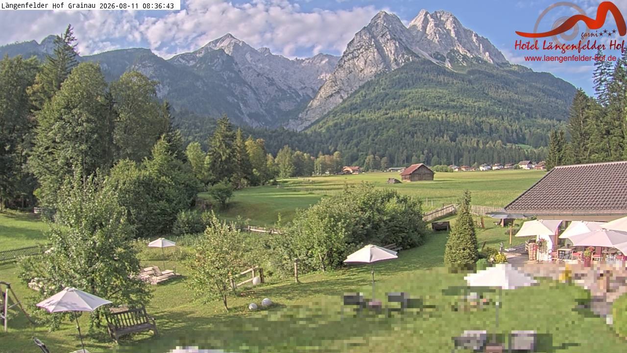 Archiv Foto Webcam Zugspitzdorf Grainau: Längenfelder Hof