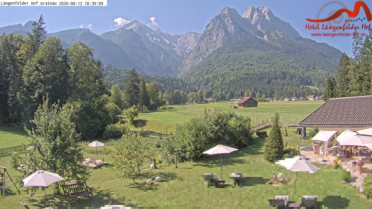 Archiv Foto Webcam Zugspitzdorf Grainau: Längenfelder Hof