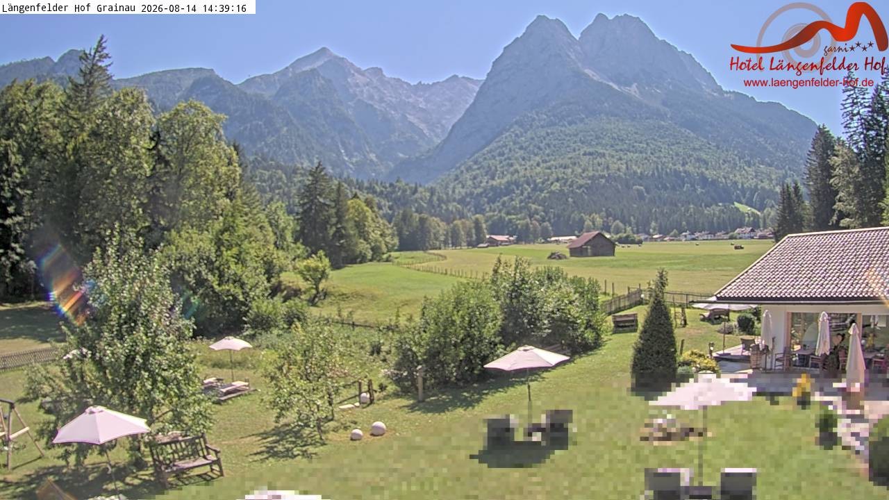 Archiv Foto Webcam Zugspitzdorf Grainau: Längenfelder Hof