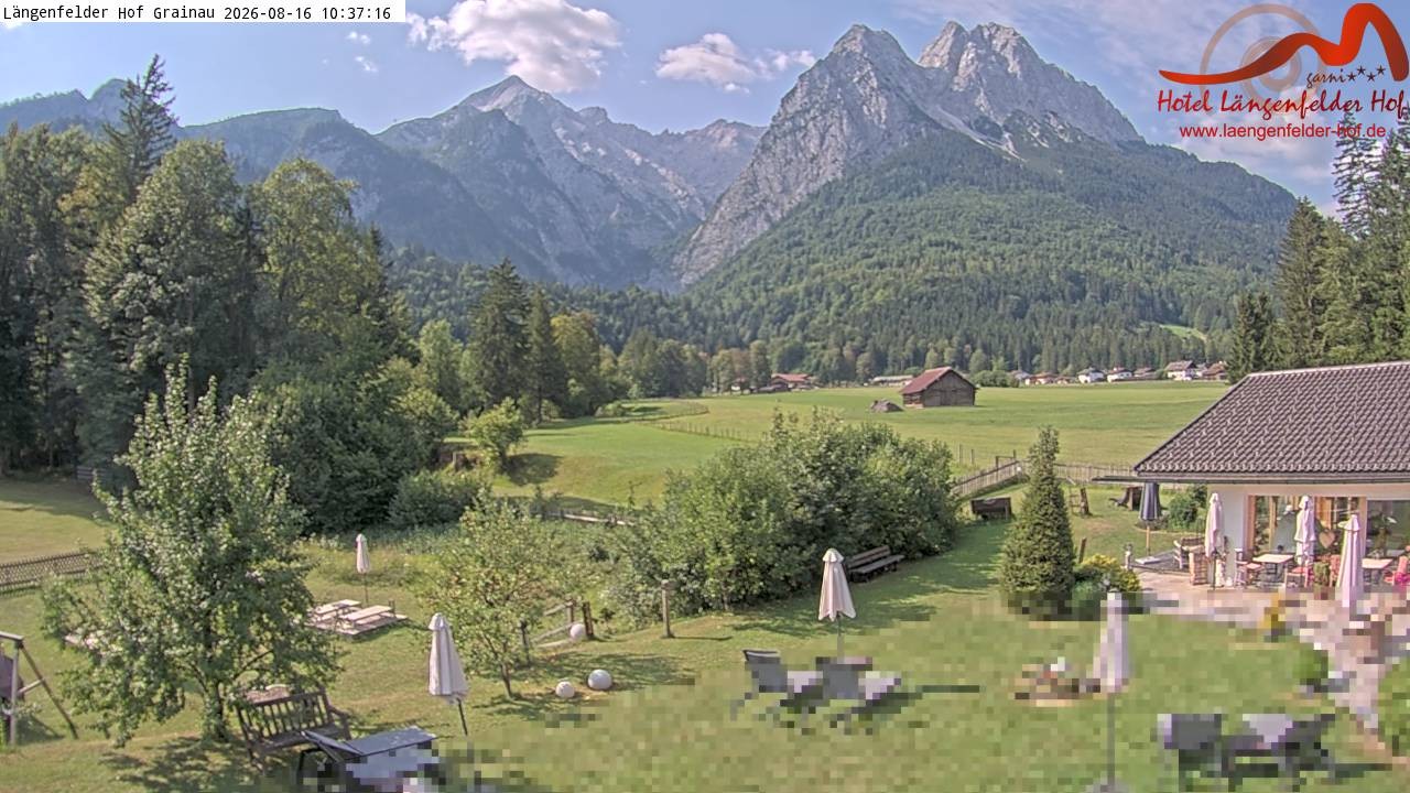 Archiv Foto Webcam Zugspitzdorf Grainau: Längenfelder Hof