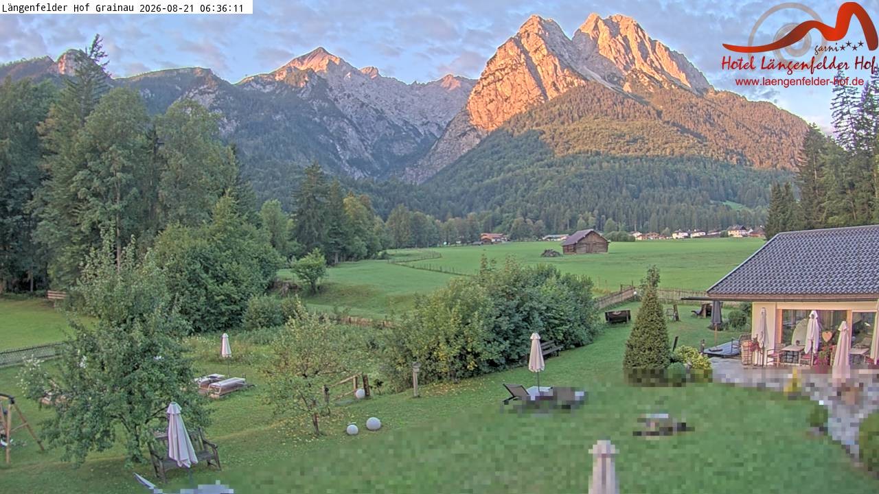 Archiv Foto Webcam Zugspitzdorf Grainau: Längenfelder Hof