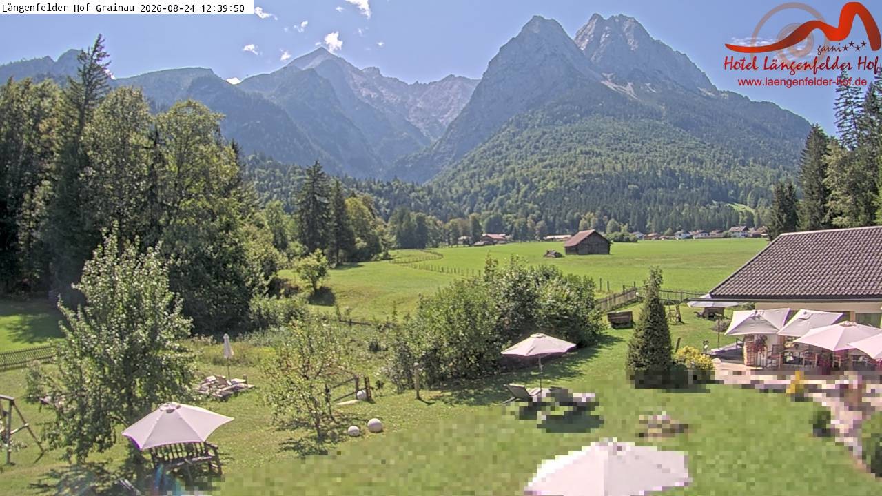 Archiv Foto Webcam Zugspitzdorf Grainau: Längenfelder Hof