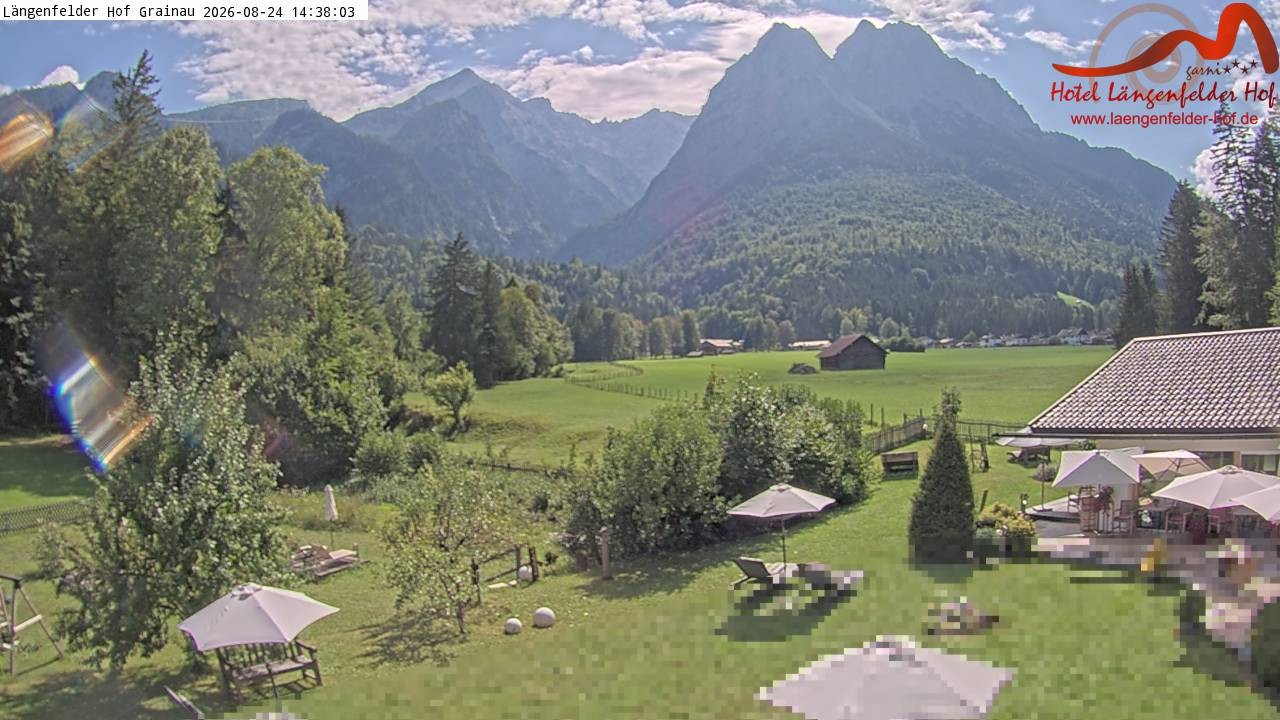 Archiv Foto Webcam Zugspitzdorf Grainau: Längenfelder Hof