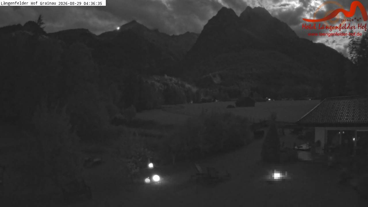 Archived image Grainau - Webcam Hotel Längenfelder Hof
