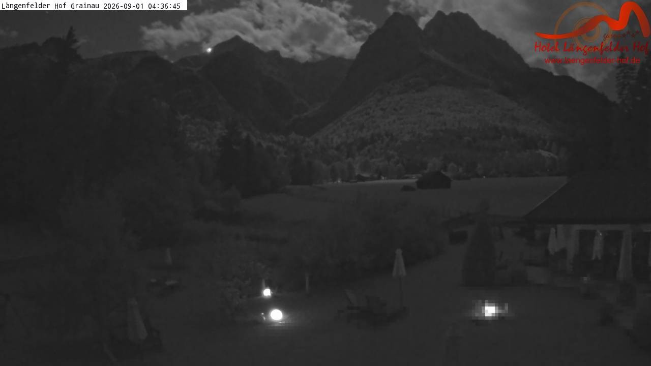 Archived image Grainau - Webcam Hotel Längenfelder Hof