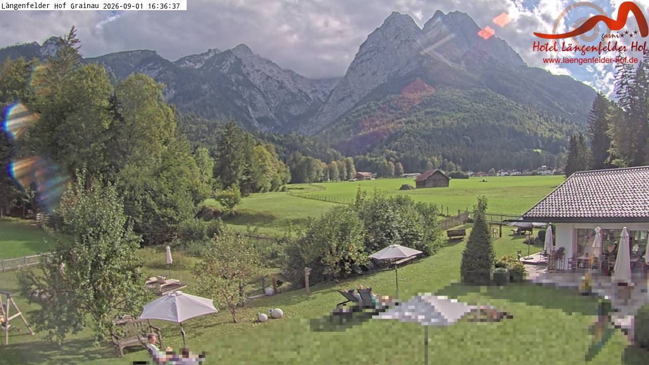 Archiv Foto Webcam Zugspitzdorf Grainau: Längenfelder Hof