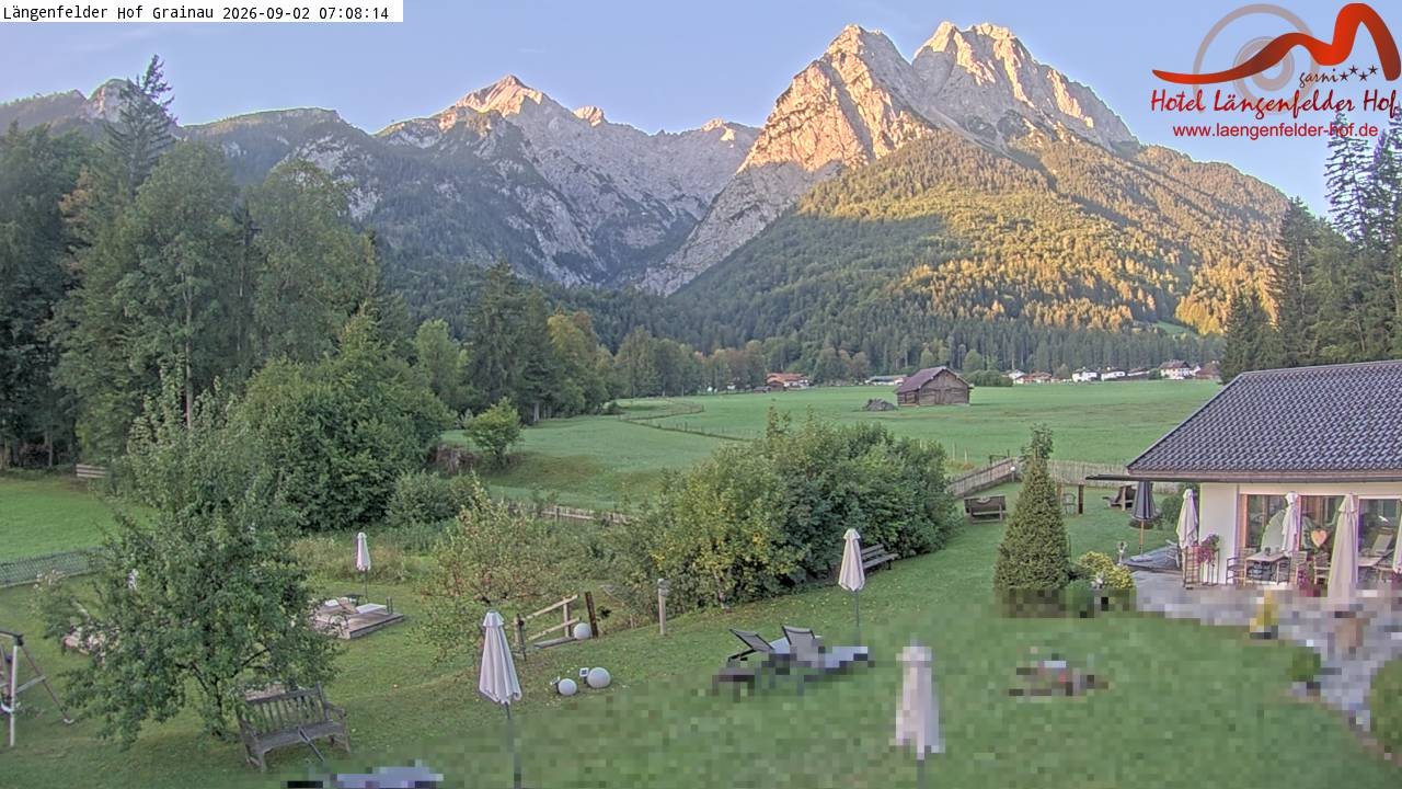 Archiv Foto Webcam Zugspitzdorf Grainau: Längenfelder Hof