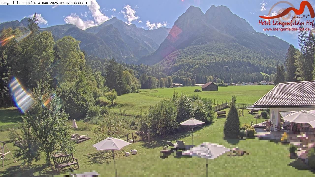 Archiv Foto Webcam Zugspitzdorf Grainau: Längenfelder Hof