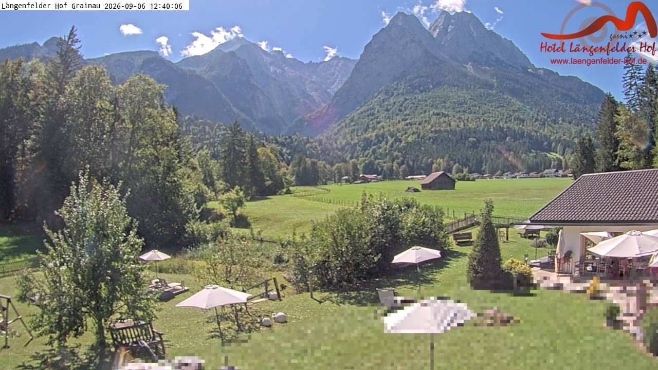 Archiv Foto Webcam Zugspitzdorf Grainau: Längenfelder Hof