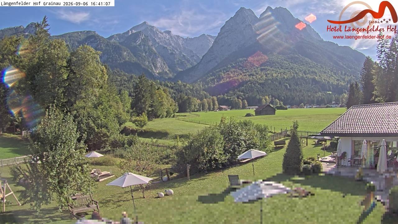 Archiv Foto Webcam Zugspitzdorf Grainau: Längenfelder Hof