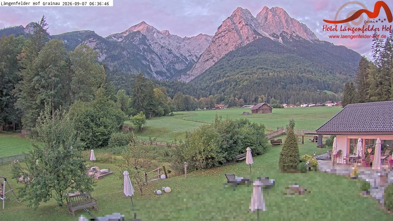Archiv Foto Webcam Zugspitzdorf Grainau: Längenfelder Hof