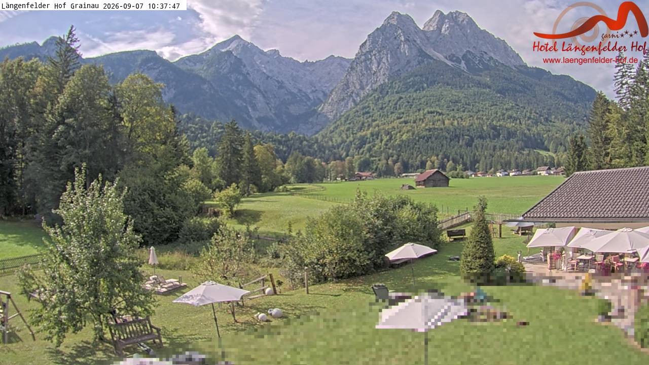 Archiv Foto Webcam Zugspitzdorf Grainau: Längenfelder Hof