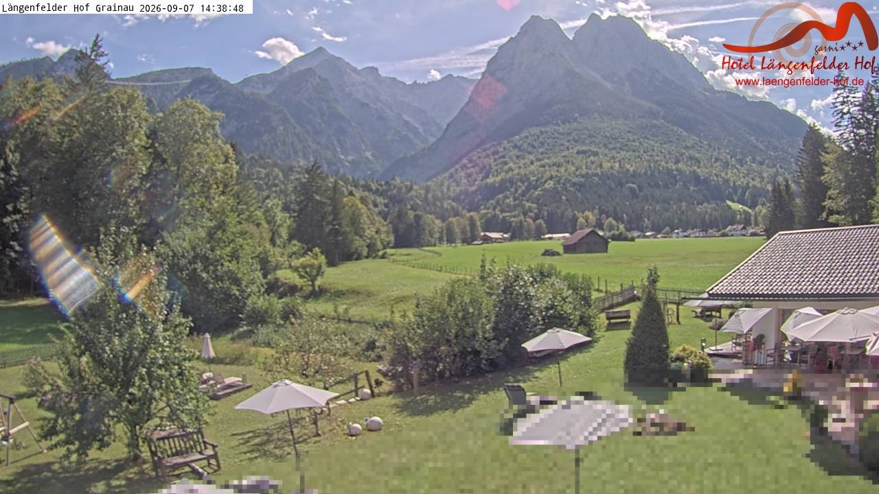 Archiv Foto Webcam Zugspitzdorf Grainau: Längenfelder Hof