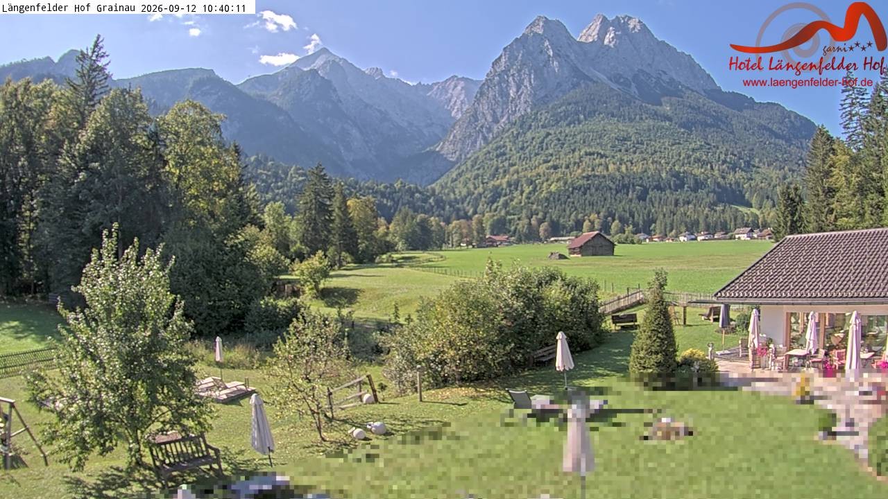 Archiv Foto Webcam Zugspitzdorf Grainau: Längenfelder Hof