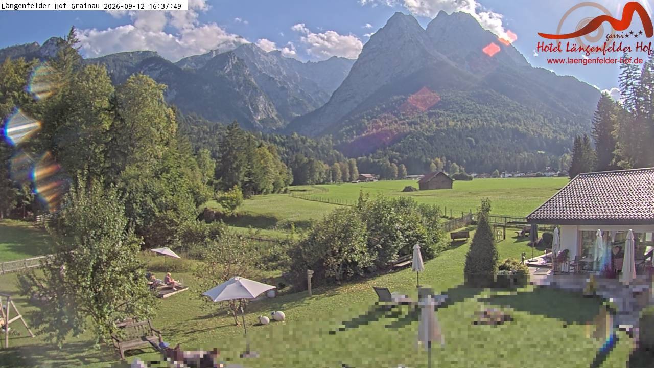 Archiv Foto Webcam Zugspitzdorf Grainau: Längenfelder Hof