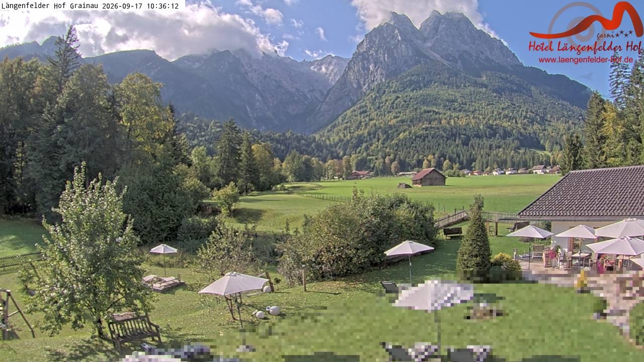 Archiv Foto Webcam Zugspitzdorf Grainau: Längenfelder Hof
