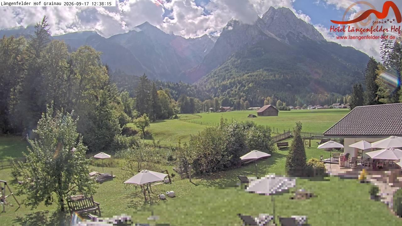 Archiv Foto Webcam Zugspitzdorf Grainau: Längenfelder Hof
