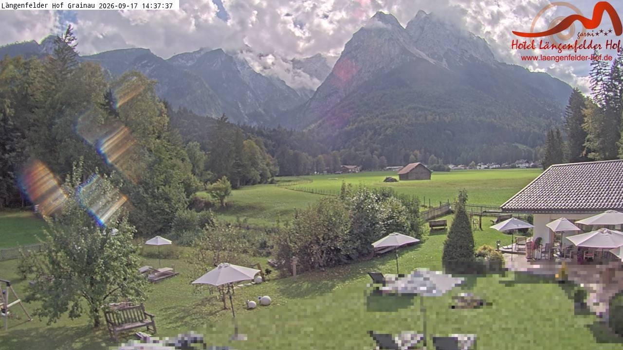 Archiv Foto Webcam Zugspitzdorf Grainau: Längenfelder Hof