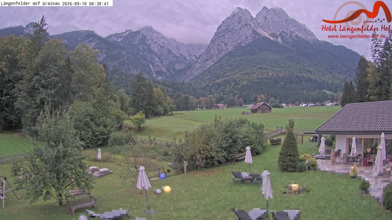 Archiv Foto Webcam Zugspitzdorf Grainau: Längenfelder Hof