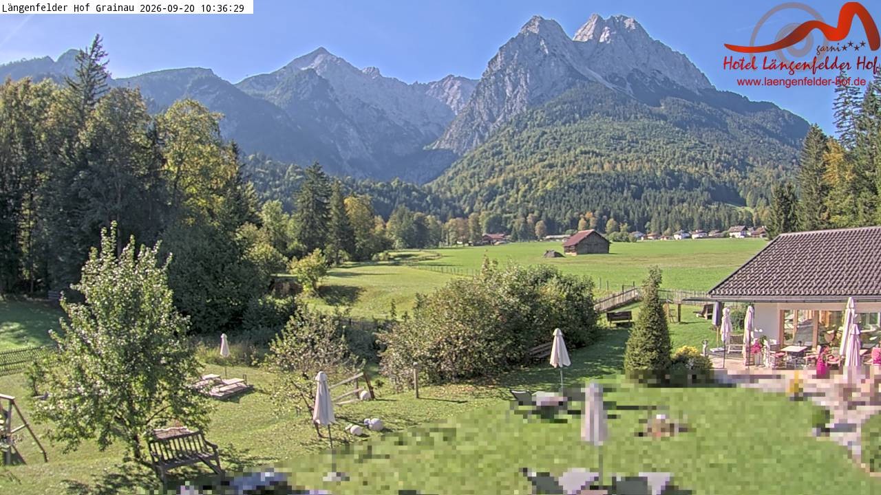 Archiv Foto Webcam Zugspitzdorf Grainau: Längenfelder Hof