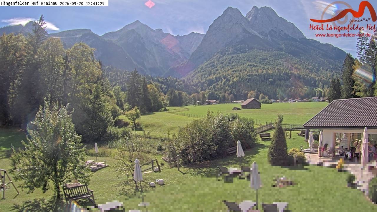 Archiv Foto Webcam Zugspitzdorf Grainau: Längenfelder Hof