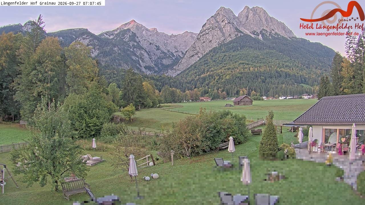 Archiv Foto Webcam Zugspitzdorf Grainau: Längenfelder Hof